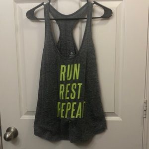 Racer back semi fitted shirt